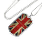 LEST WE FORGET DOG TAG STYLE GOLD/SILVER NECKLACE