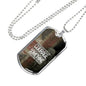 SACRIFICE DOG TAG STYLE GOLD/SILVER NECKLACE
