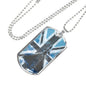 ROYAL AIR FORCE DOG TAG STYLE GOLD/SILVER NECKLACE