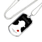 REMEMBER THEM DOG TAG STYLE GOLD/SILVER NECKLACE