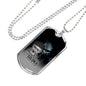 SOLDIER FOR LIFE DOG TAG STYLE GOLD/SILVER NECKLACE