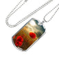 FOR THE FALLEN DOG TAG STYLE GOLD/SILVER NECKLACE