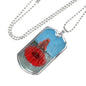 TOMMY'S POPPLES DOG TAG STYLE GOLD/SILVER NECKLACE