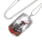 POPPY PRIDE DOG TAG STYLE GOLD/SILVER NECKLACE