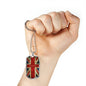 LEST WE FORGET DOG TAG STYLE GOLD/SILVER NECKLACE