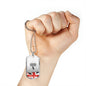 LOVE OUR  SOLDIER DOG TAG STYLE GOLD/SILVER NECKLACE