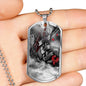 LEST WE FORGET ROYAL NAVY  DOG TAG STYLE GOLD/SILVER NECKLACE