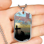 MEN DIE FOR SOMETHING DOG TAG STYLE GOLD/SILVER NECKLACE