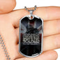 THE LAST BREATH II DOG TAG STYLE GOLD/SILVER NECKLACE