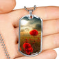 FOR THE FALLEN DOG TAG STYLE GOLD/SILVER NECKLACE
