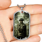 TOMMY IN THE TRENCHES DOG TAG STYLE GOLD/SILVER NECKLACE