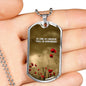 BREATHE DOG TAG STYLE GOLD/SILVER NECKLACE