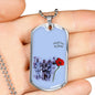 THANK YOU MY FRIEND DOG TAG STYLE GOLD/SILVER NECKLACE