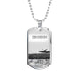 TO STRIVE AND NOT TO YIELD DOG TAG STYLE GOLD/SILVER NECKLACE