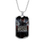 THE LAST BREATH II DOG TAG STYLE GOLD/SILVER NECKLACE