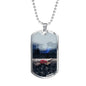 LEFT DOG TAG STYLE GOLD/SILVER NECKLACE
