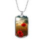 FOR THE FALLEN DOG TAG STYLE GOLD/SILVER NECKLACE
