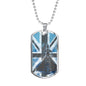 ROYAL AIR FORCE DOG TAG STYLE GOLD/SILVER NECKLACE
