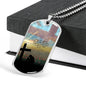 MEN DIE FOR SOMETHING DOG TAG STYLE GOLD/SILVER NECKLACE