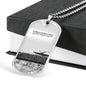 TO STRIVE AND NOT TO YIELD DOG TAG STYLE GOLD/SILVER NECKLACE