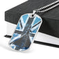 ROYAL AIR FORCE DOG TAG STYLE GOLD/SILVER NECKLACE