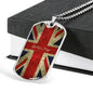 LEST WE FORGET DOG TAG STYLE GOLD/SILVER NECKLACE
