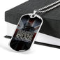 THE LAST BREATH II DOG TAG STYLE GOLD/SILVER NECKLACE