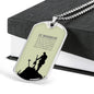 IN MEMORIAM DOG TAG STYLE GOLD/SILVER NECKLACE