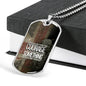 SACRIFICE DOG TAG STYLE GOLD/SILVER NECKLACE