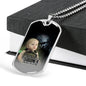 BORN AS SOLDIER DOG TAG STYLE GOLD/SILVER NECKLACE