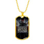 THE LAST BREATH II DOG TAG STYLE GOLD/SILVER NECKLACE