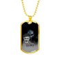 SOLDIER FOR LIFE DOG TAG STYLE GOLD/SILVER NECKLACE