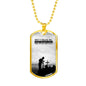 THANK YOU BROTHER DOG TAG STYLE GOLD/SILVER NECKLACE