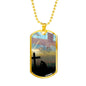 MEN DIE FOR SOMETHING DOG TAG STYLE GOLD/SILVER NECKLACE