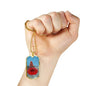 TOMMY'S POPPLES DOG TAG STYLE GOLD/SILVER NECKLACE