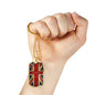 LEST WE FORGET DOG TAG STYLE GOLD/SILVER NECKLACE