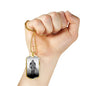 BORN TO FIGHT DOG TAG STYLE GOLD/SILVER NECKLACE