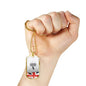 LOVE OUR  SOLDIER DOG TAG STYLE GOLD/SILVER NECKLACE