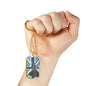 ROYAL AIR FORCE DOG TAG STYLE GOLD/SILVER NECKLACE