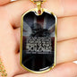 THE LAST BREATH II DOG TAG STYLE GOLD/SILVER NECKLACE