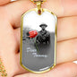 DEAR TOMMY DOG TAG STYLE GOLD/SILVER NECKLACE