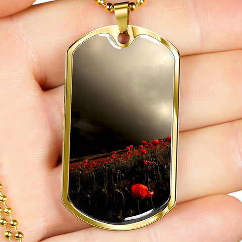 GLOOM DOG TAG STYLE GOLD/SILVER NECKLACE