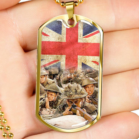 HEROES DOG TAG STYLE GOLD/SILVER NECKLACE