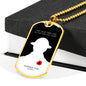 REMEMBER THEM DOG TAG STYLE GOLD/SILVER NECKLACE