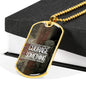SACRIFICE DOG TAG STYLE GOLD/SILVER NECKLACE