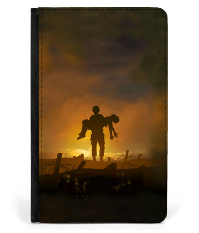 Passport Cover Faux Leather - Touch- A-Fallen-Comrade