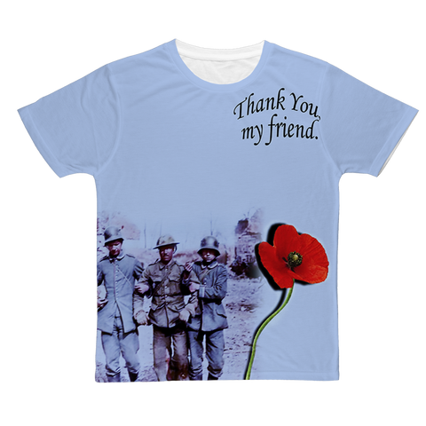 Thank You My Friend Classic Sublimation Adult T-Shirt