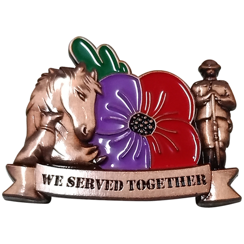 New We Served Together Pin