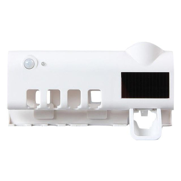 Toothbrush Sanitizer Family Case with UV Light and Toothpaste Dispenser